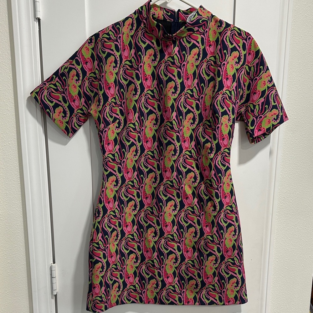 Pink and Black Patterned Women's Top